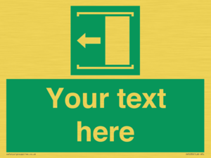 Custom Slide to Open Sign